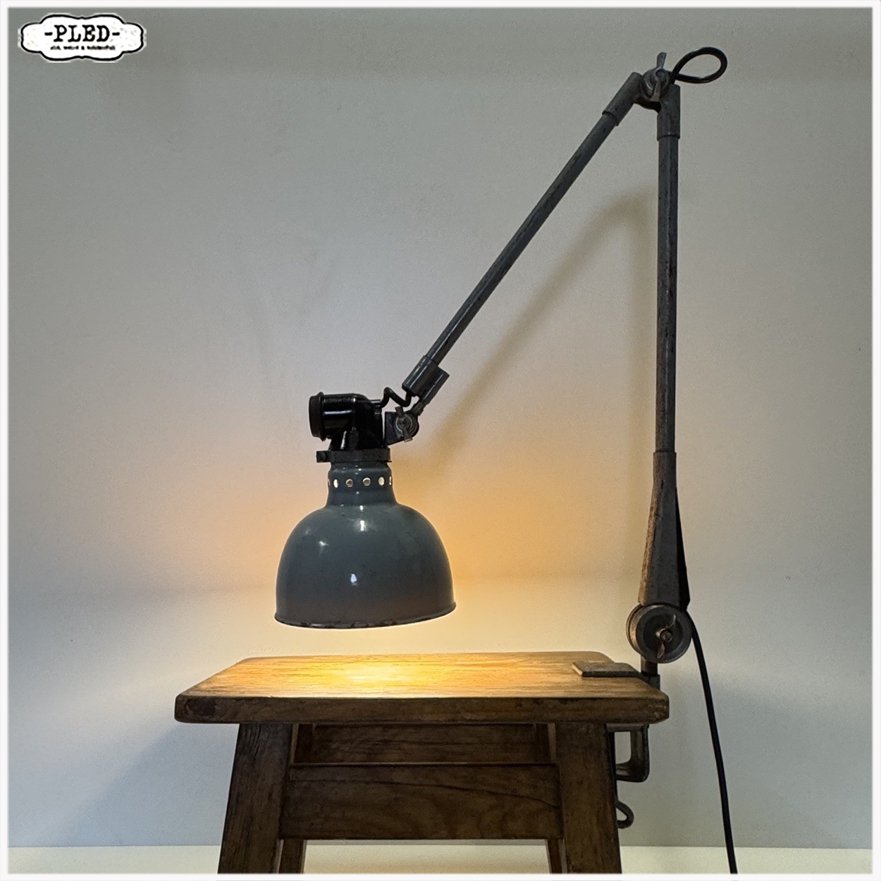Oude Ernst Rademacher klemlamp - Afbeelding 5