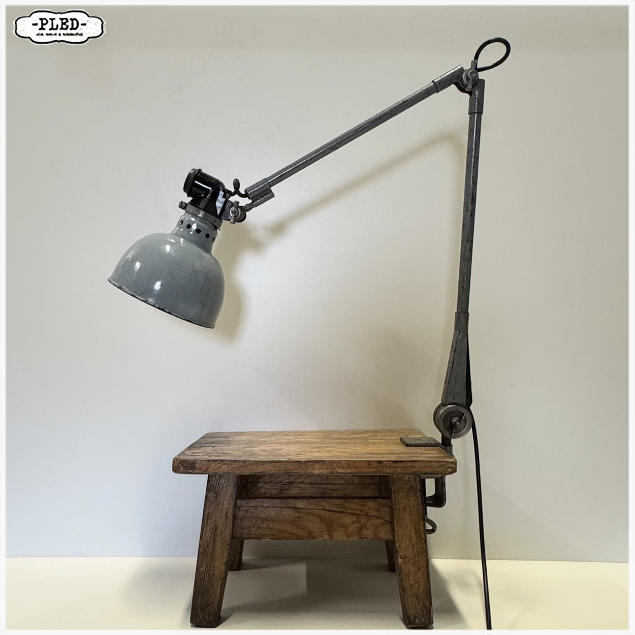 Oude Ernst Rademacher klemlamp - Afbeelding 2