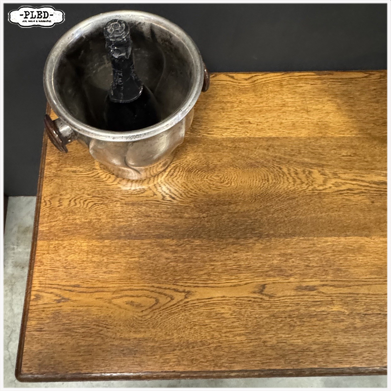 Eikenhouten tafeltje / schrijftafel - Afbeelding 10