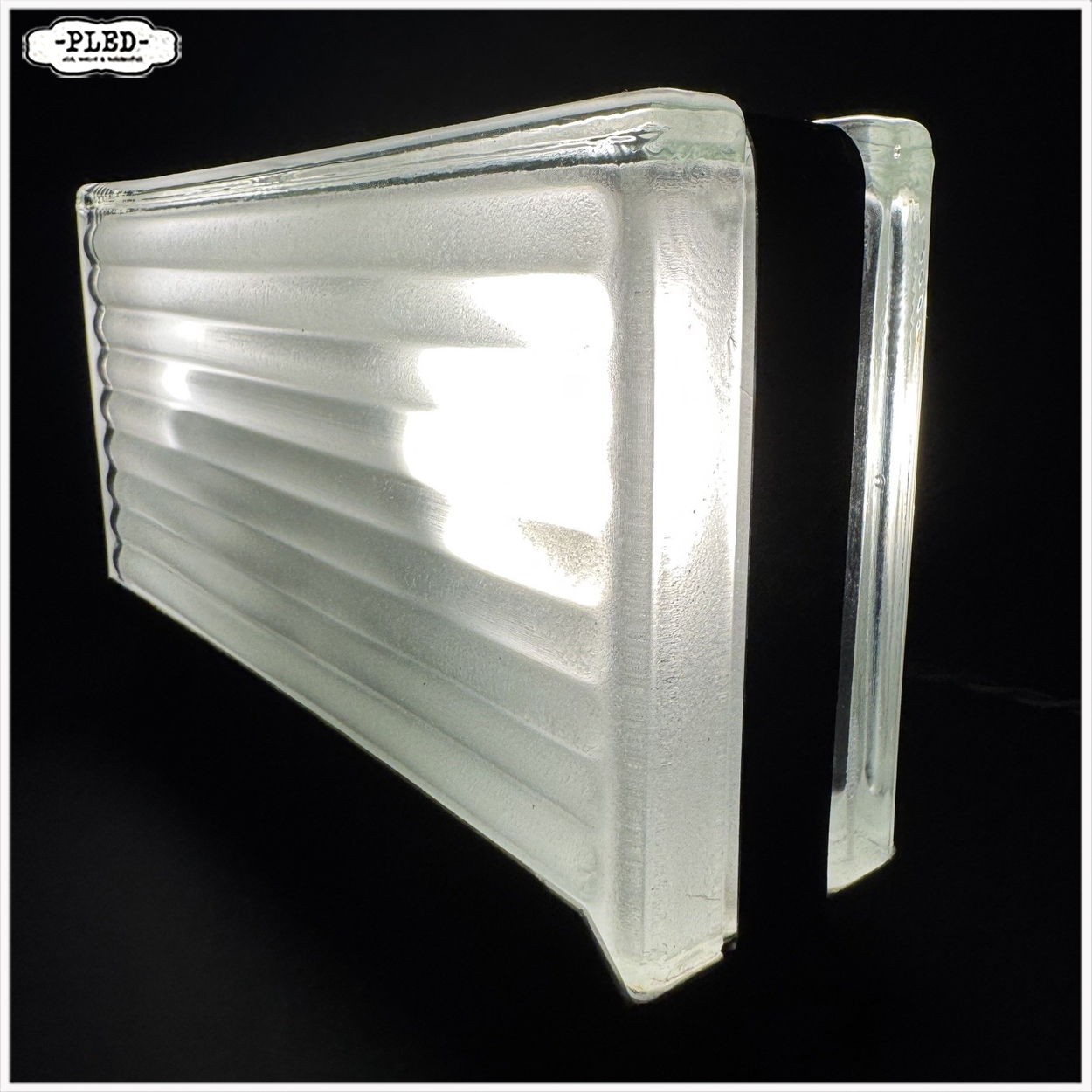 Lux Ferova vintage glazen tafellamp - Afbeelding 5