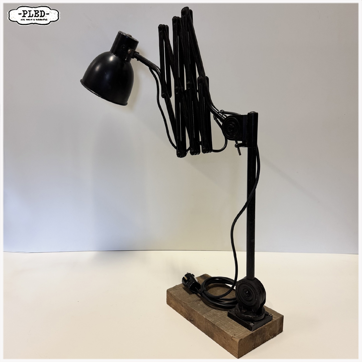 Grote industriële schaarlamp van Hala - Afbeelding 7