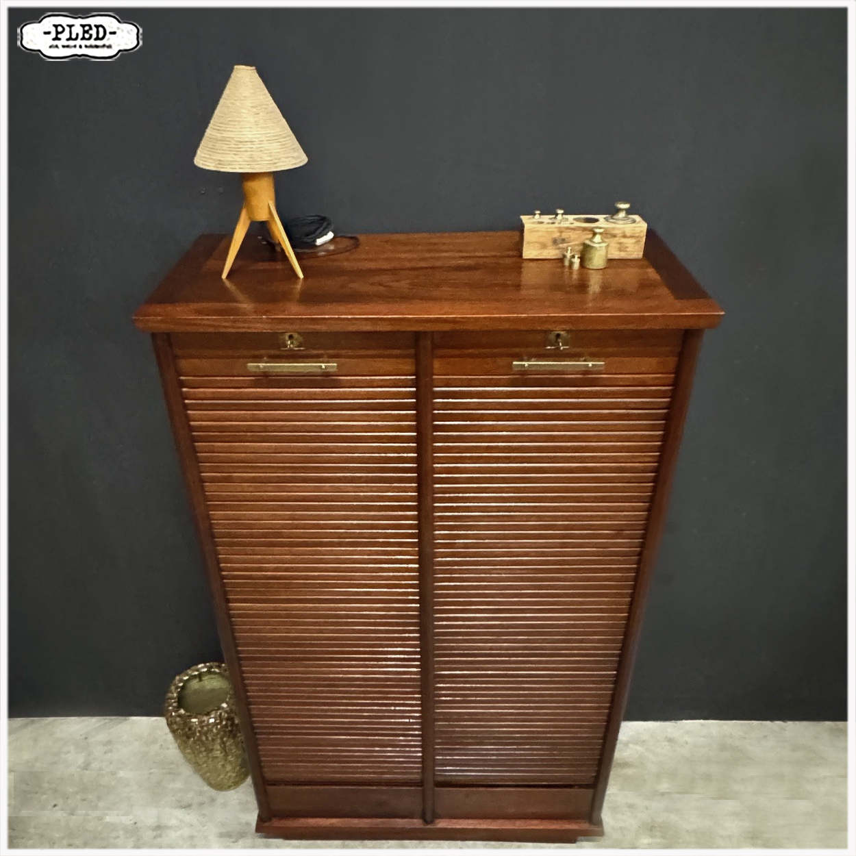 Erg mooie midcentury roldeurkast - Afbeelding 8