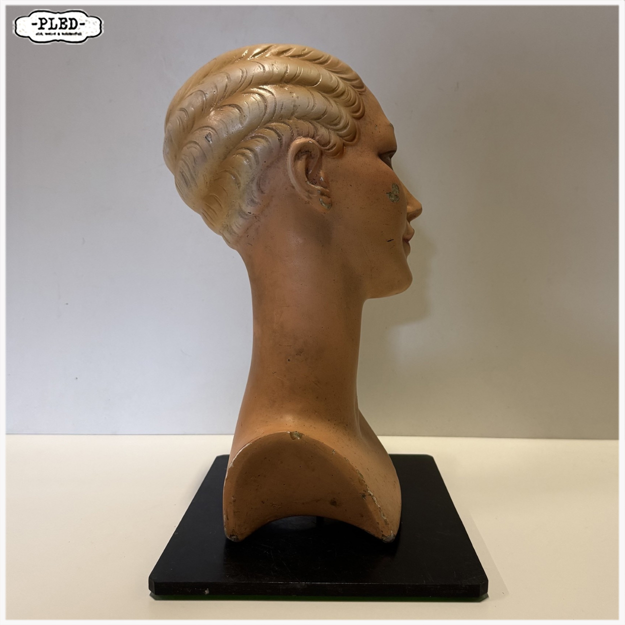 Vrouwelijke art deco hoedenhoofd, circa 1920 - Afbeelding 4