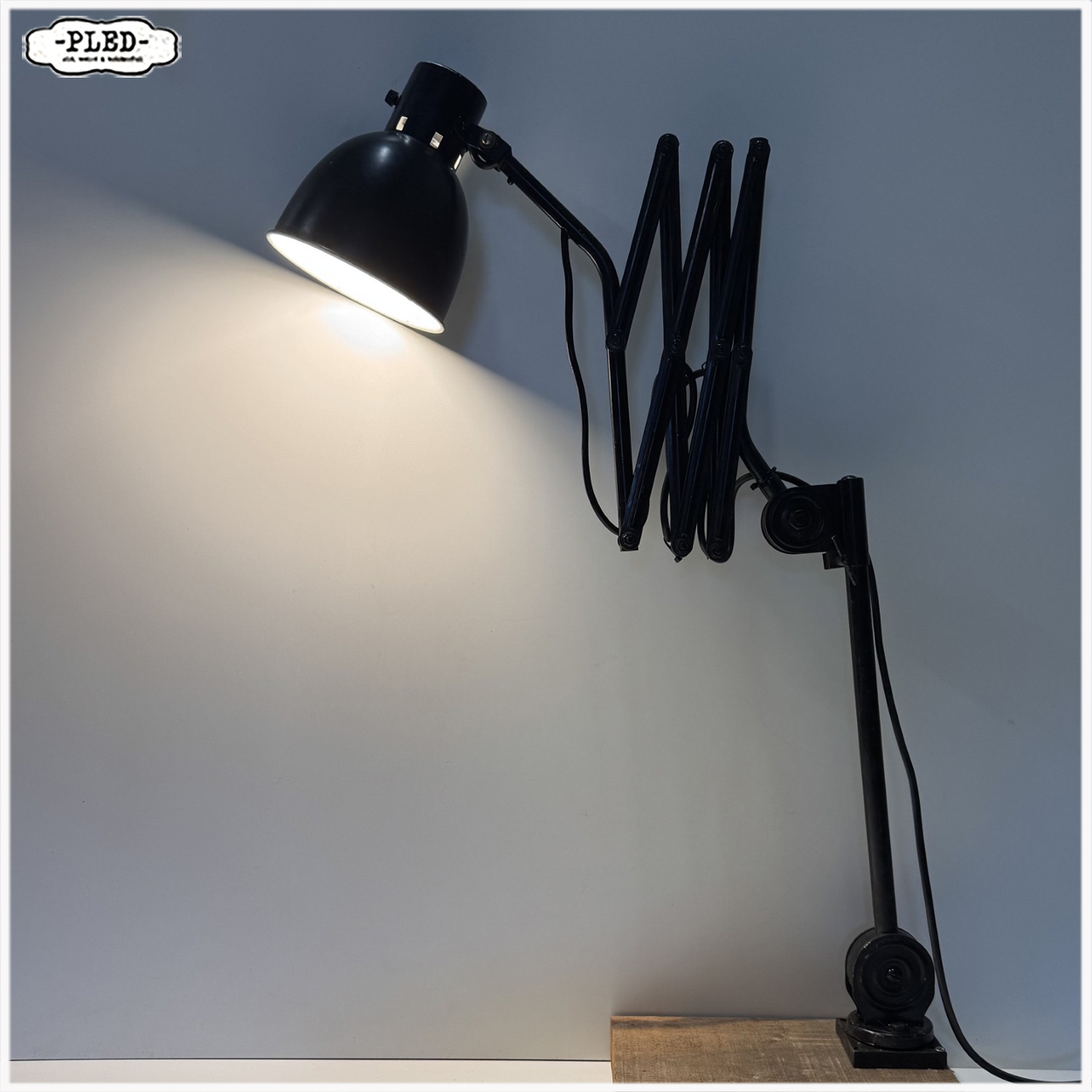 Grote industriële schaarlamp van Hala - Afbeelding 4