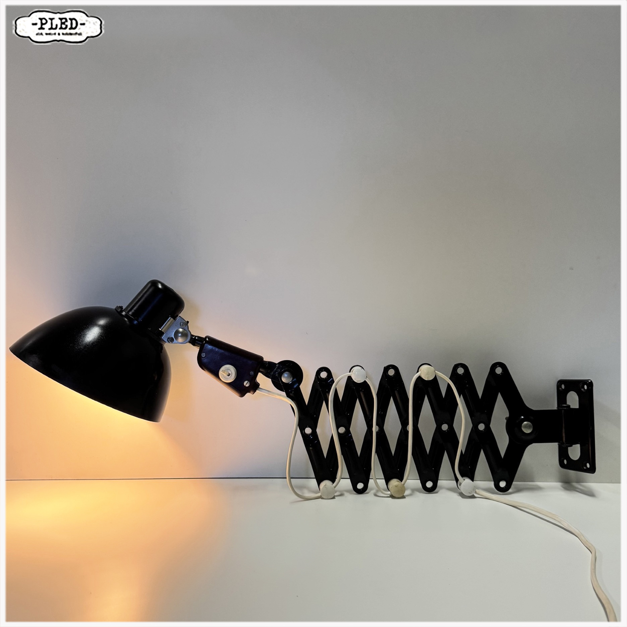 Industriele schaarlamp, Reif Dresden, DDR - Afbeelding 2