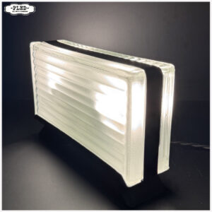 Lux Ferova vintage glazen tafellamp
