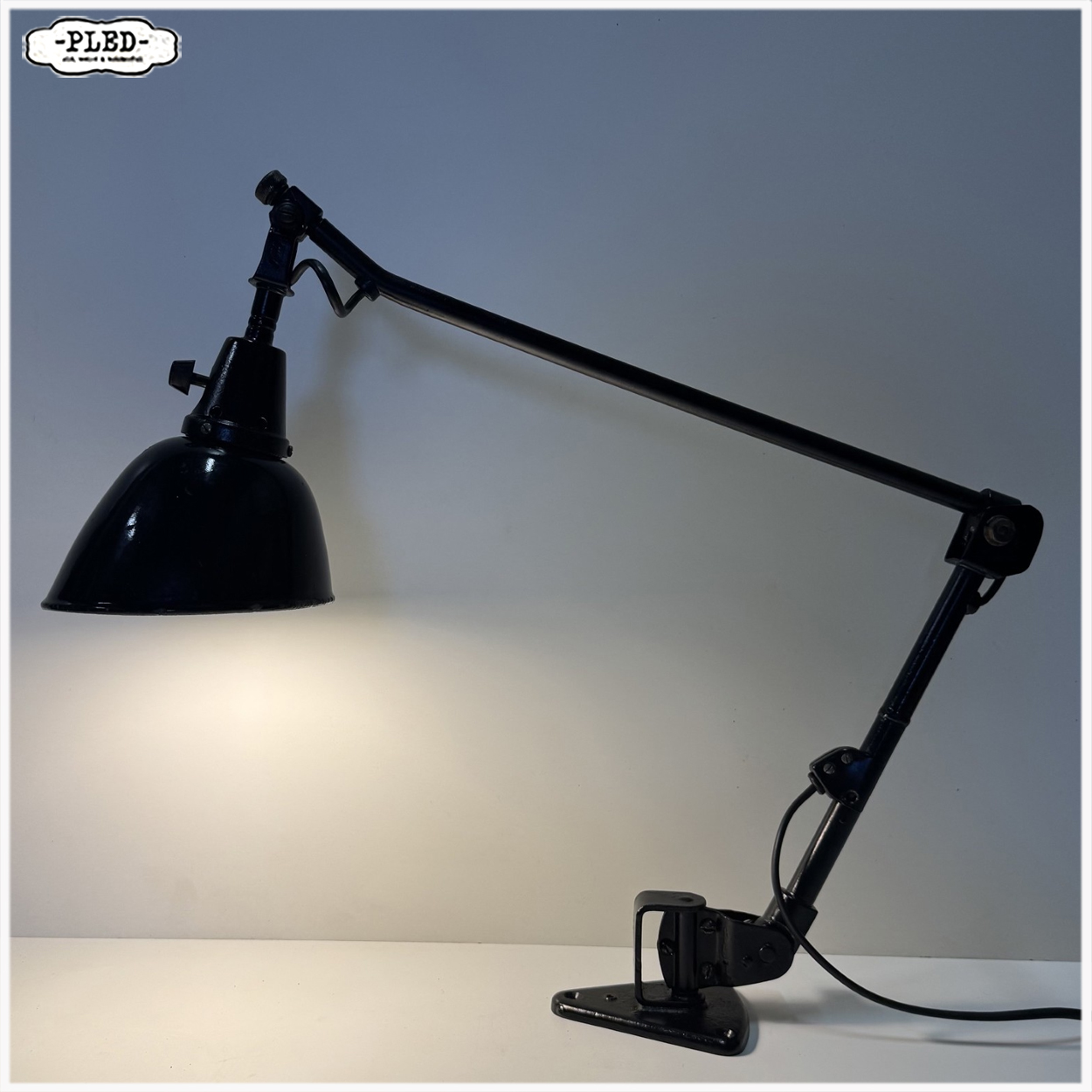 Vooroorlogse industriële Midgard Gelenklampe, Curt Fischer, DRGM - Afbeelding 5