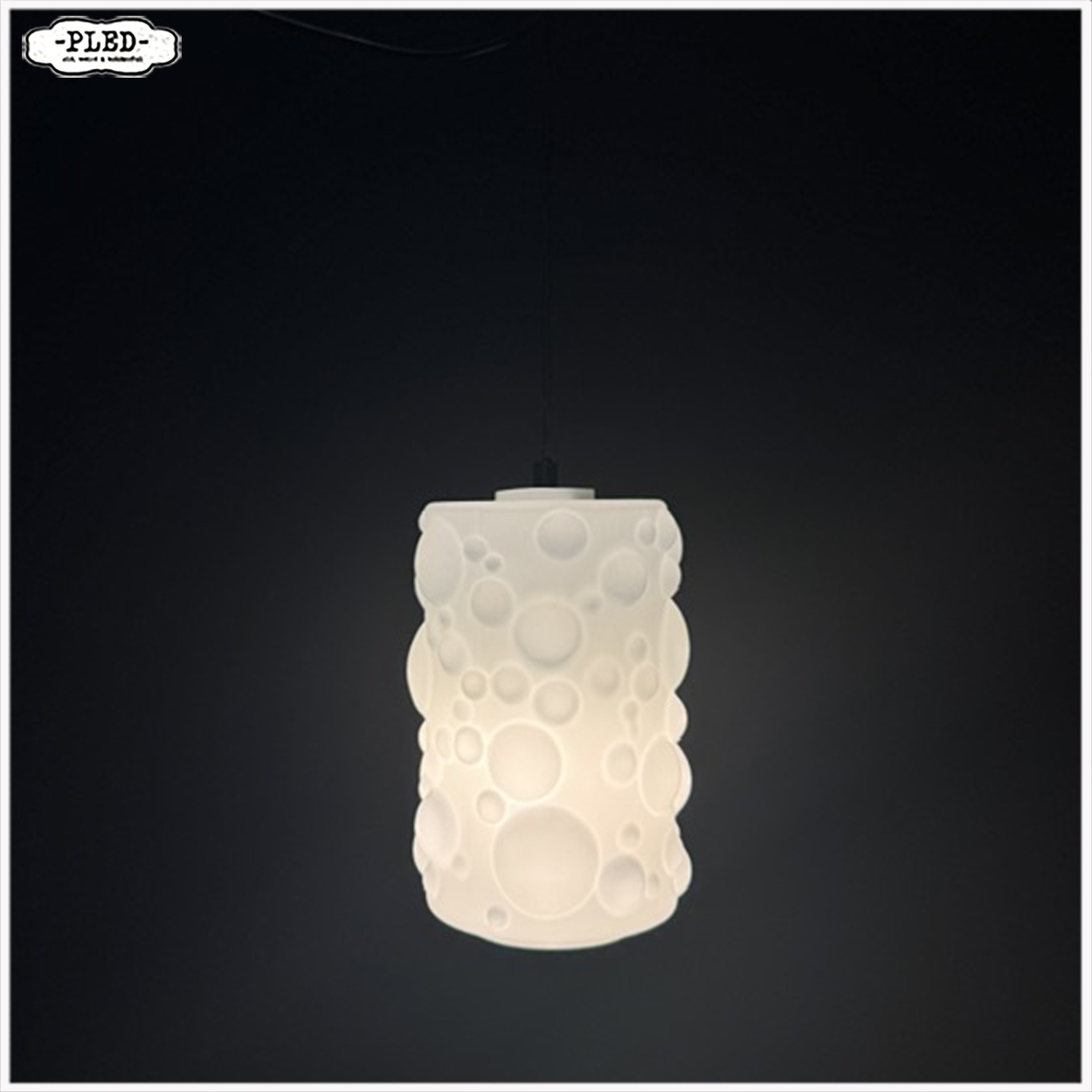 Opaline space age hanglamp, jaren 60