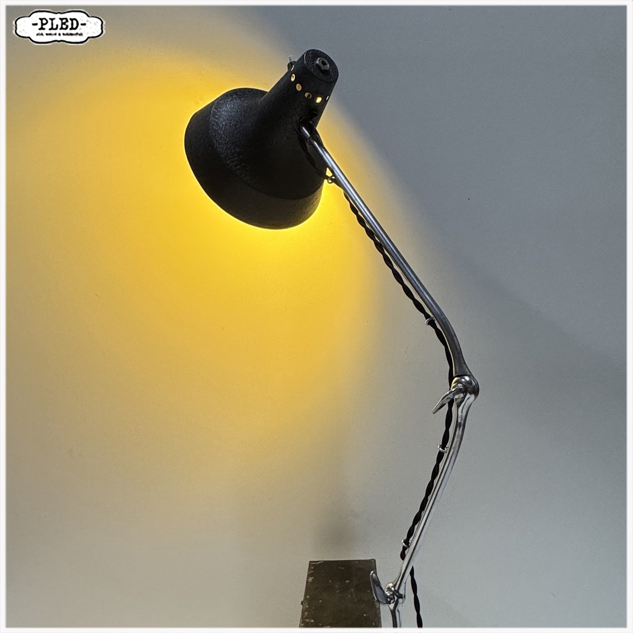 Vintage twee armige klemlamp, Duitsland, jaren 70 - Afbeelding 5