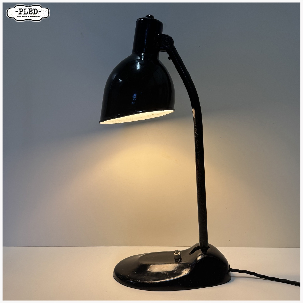 Hellux Hannover, bureaulamp, jaren 30 - Afbeelding 8