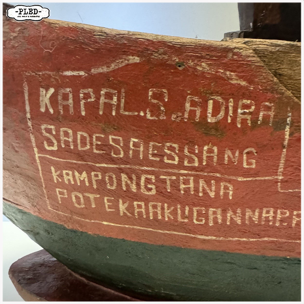Handgesneden boot uit Indonesië, volkskunst - Afbeelding 14
