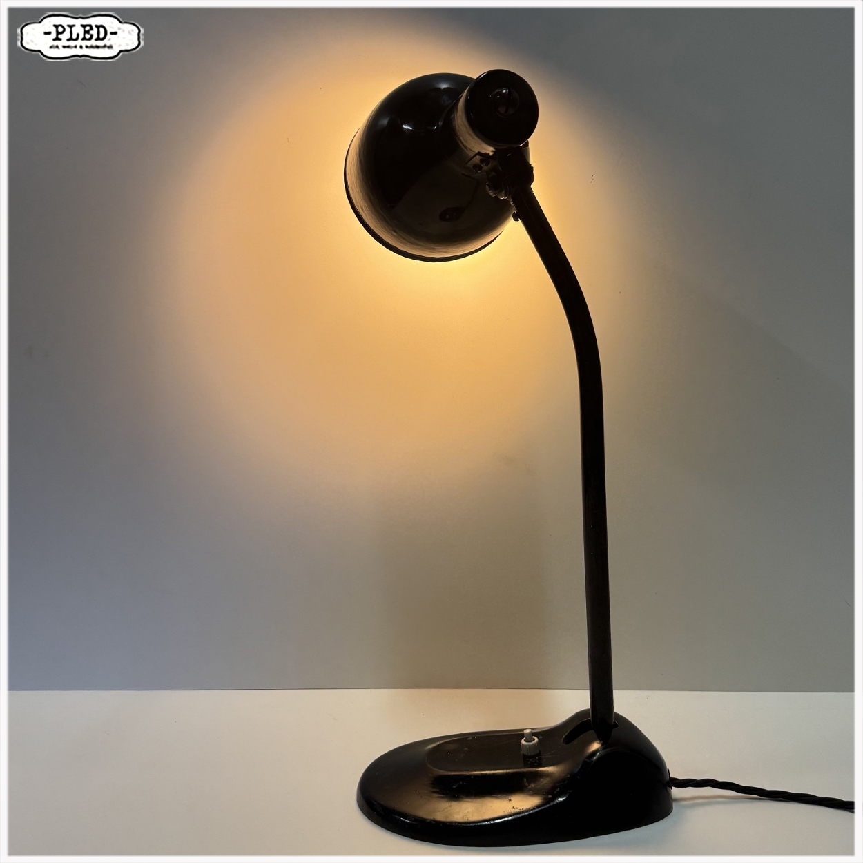 Hellux Hannover, bureaulamp, jaren 30 - Afbeelding 6